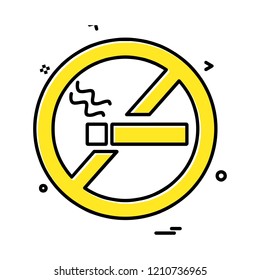 No Smoking icon design vector 