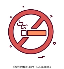 No Smoking icon design vector 