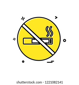 No smoking icon design vector