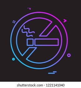 No Smoking icon design vector 