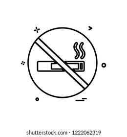 No smoking icon design vector