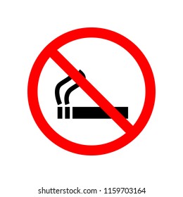 no smoking icon. Element of prohibited sign for mobile concept and web apps. Sign of no smoking icon can be used for web and mobile