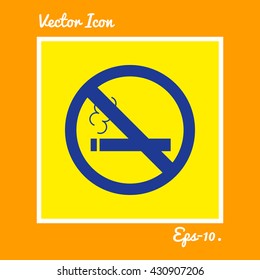 No Smoking Icon. Eps-10.