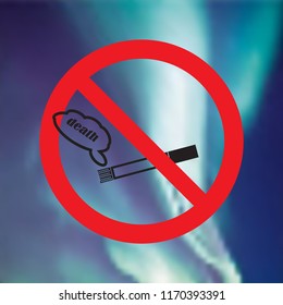 No smoking icon. Flat Design vector icon