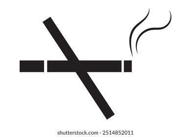 Icono de no fumar. estilo plano Ilustración vectorial de no fumar.
