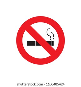 No smoking icon flat vector template design trendy