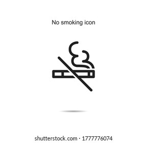 No smoking icon ideas design vector illustration graphic on background