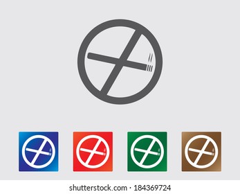 No smoking icon illustration