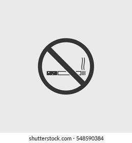 No smoking icon illustration isolated vector sign symbol
