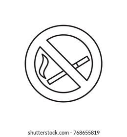 no smoking icon illustration isolated vector sign symbol