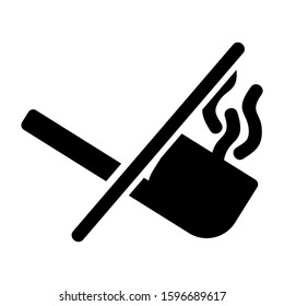 no smoking icon isolated sign symbol vector illustration - high quality black style vector icons
