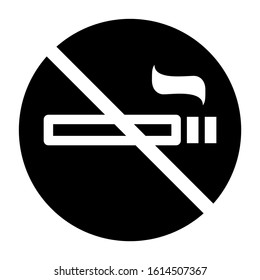 no smoking icon isolated sign symbol vector illustration - high quality black style vector icons
