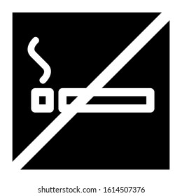 no smoking icon isolated sign symbol vector illustration - high quality black style vector icons
