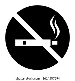 no smoking icon isolated sign symbol vector illustration - high quality black style vector icons
