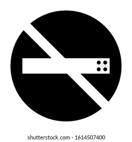 no smoking icon isolated sign symbol vector illustration - high quality black style vector icons

