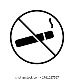 no smoking icon or logo isolated sign symbol vector illustration - high quality black style vector icons
