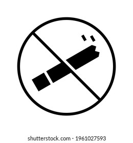 no smoking icon or logo isolated sign symbol vector illustration - high quality black style vector icons

