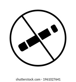 no smoking icon or logo isolated sign symbol vector illustration - high quality black style vector icons
