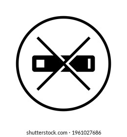 no smoking icon or logo isolated sign symbol vector illustration - high quality black style vector icons
