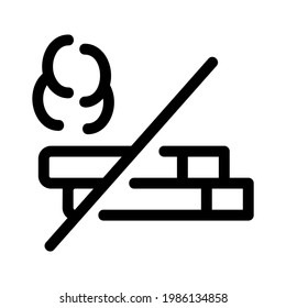 no smoking icon or logo isolated sign symbol vector illustration - high quality black style vector icons
