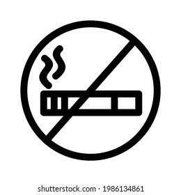 no smoking icon or logo isolated sign symbol vector illustration - high quality black style vector icons
