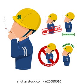 No smoking icon on transparent background
