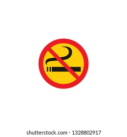 no smoking icon on a white background