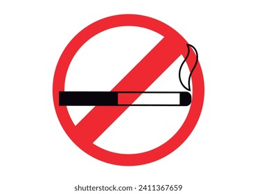 No smoking icon on white background.