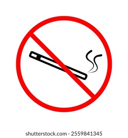 no smoking icon .on white background