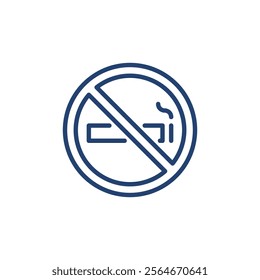 No smoking icon Outline icon sign