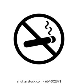 No Smoking Icon Prohibiting Circle No Stock Vector (Royalty Free ...