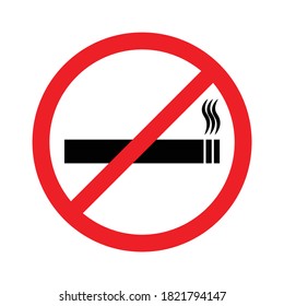 no smoking icon, quit smoking vector on white background