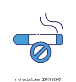 No Smoking Icon for Ramadan Fasting and Religious Discipline