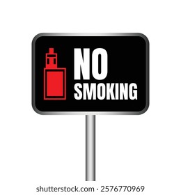 No smoking icon sign, Smoking banned here vector design, Smoking prohibited sign illustration