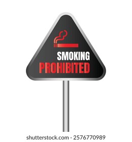 No smoking icon sign, Smoking banned here vector design, Smoking prohibited sign illustration