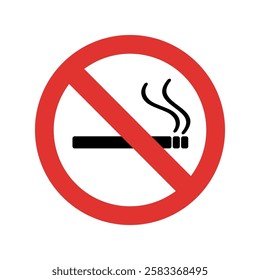 No smoking icon sign simple design