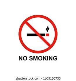 no smoking icon smoke icon vector illustration logo template for many purpose. Isolated on white background