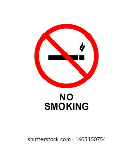 no smoking icon smoke icon vector illustration logo template for many purpose. Isolated on white background