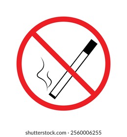 No smoking icon symbol for restaurant, room, public places. No Smoking Vector Images symbol 