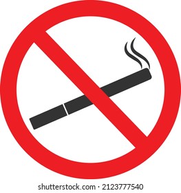 Icono de no fumar, símbolo de no fumar vector