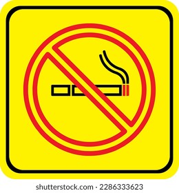 no smoking icon, no smoking symbol, vector file