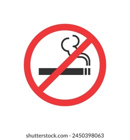 No smoking icon. No tobacco allowed.