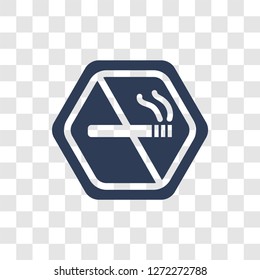No smoking icon. Trendy No smoking logo concept on transparent background from Hotel and Restaurant collection