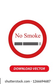 No smoking icon, Vector