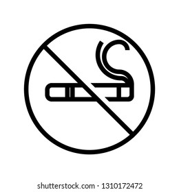 no smoking icon vector