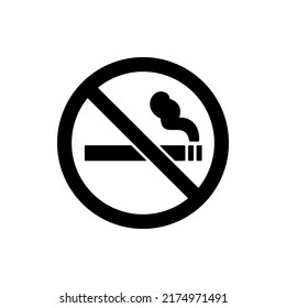 No Smoking Icon Vector. The Best No Smoking Icon For Mobile Apps And Websites Design Which Talks About No Smoking Area.