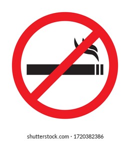 No fumador, diseño vectorial