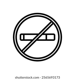 no smoking icon vector design in trendy style