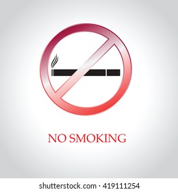 No smoking icon Vector EPS 10 illustration.
