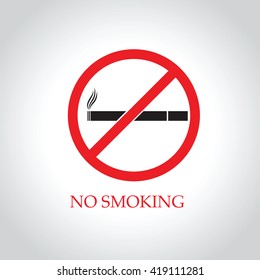 No smoking icon Vector EPS 10 illustration.
